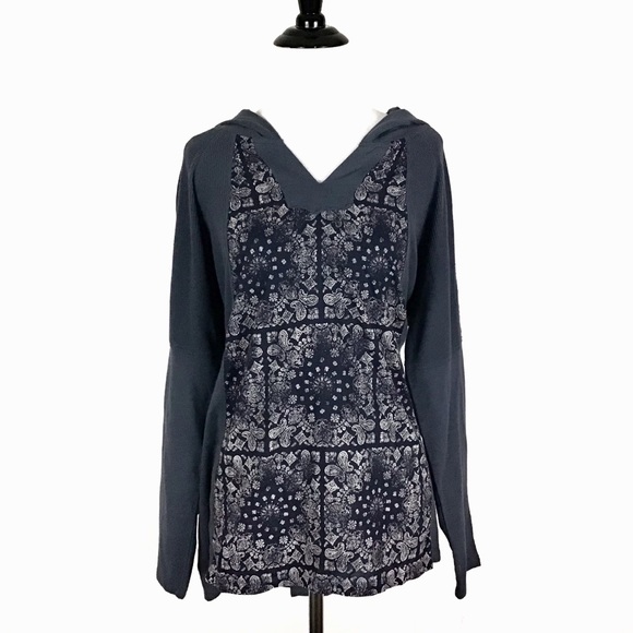 Style & Co Macy's Plus Hooded Bandana Knit Top NWT! - Picture 2 of 3